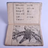 TWO 18TH CENTURY JAPANESE EDO PERIOD TOKYO BOOKLETS depicting landscapes and calligraphy. (2)