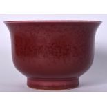 A CHINESE PEACH BLOOM SANG DU BOEUF BOWL, bearing Xuande marks to base. 15 cm x 10 cm.