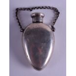 AN ANTIQUE SILVER TEAR DROP SCENT BOTTLE by Samson Morden & Co. 5.25 cm high.