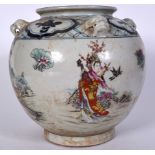 A 20TH CENTURY CHINESE PORCELAIN VASE, decorated with females in various pursuits and bearing Kangx