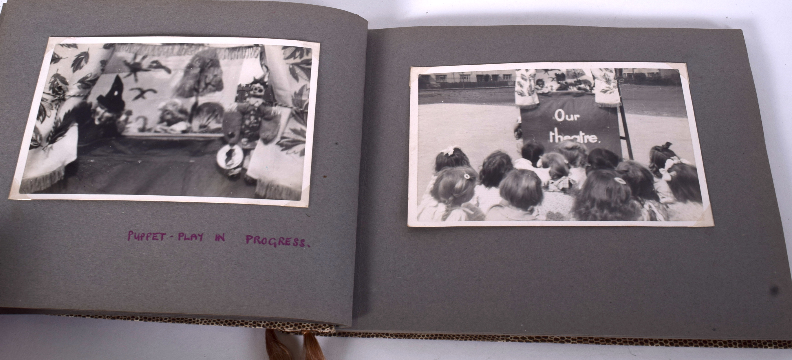 A 1940'S WELSH PHOTOGRAPH ALBUM, mostly containing images of children at play. Album 17.5 cm x 23.5 - Image 6 of 6