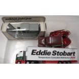 A SMALL GROUP OF TOY VEHICLES, including an Eddie Stobart lorry. (qty)