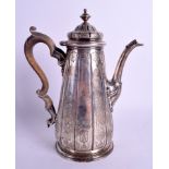 A GEORGE III SILVER COFFEE POT. London 1781. 28.3 oz. 25 cm x 15 cm.