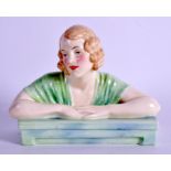 A RARE ROYAL DOULTON FIGURE OF GLADYS HN No 1740. 17 cm x 13 cm.