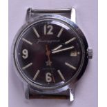 A VINTAGE RUSSIAN STAINLESS STEEL WATCH. 3.25 cm wide.