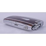 A RARE VINTAGE RON SON CHROME COMBINATION BOX LIGHTER. 5.5 cm x 9.5 cm.