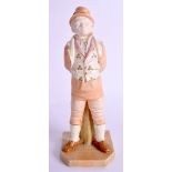 A ROYAL WORCESTER FIGURE OF THE IRISHMAN C1892 Countries of the World series. 19 cm high.