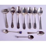ASSORTED SILVER SPOONS. 5.3 oz. (qty)