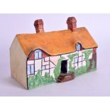 A VINTAGE BISQUE PORCELAIN ANN HATHAWAY'S COTTAGE. 13 cm wide.