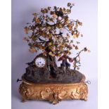 A RARE LARGE MID 19TH CENTURY FRENCH GILTWOOD AUTOMATON MUSICAL AUTOMATON CLOCK Attributed to Blaze