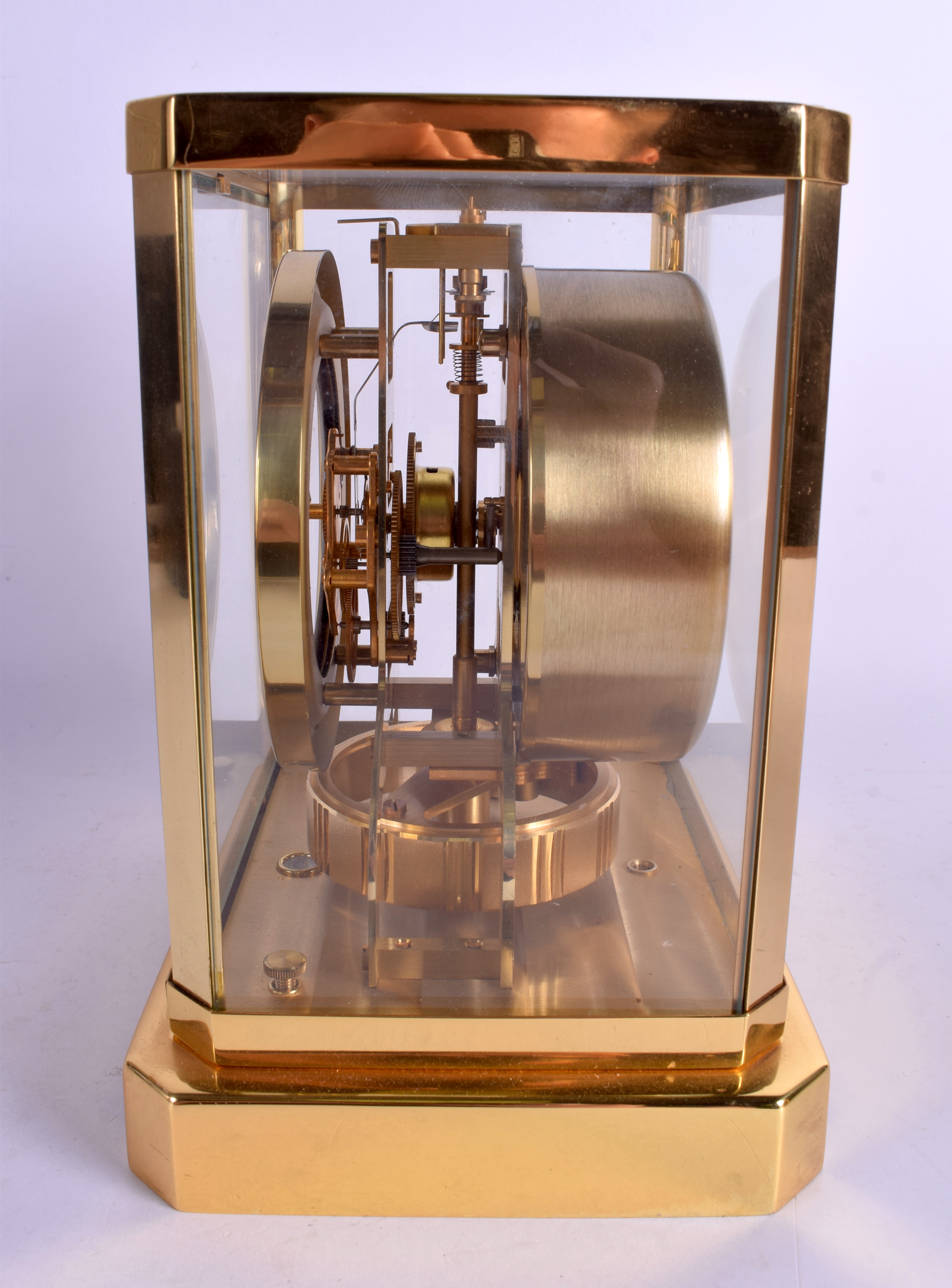 A JAEGER LE COULTER BRASS ATMOS CLOCK No. 292772. 23.5 cm x 18.5 cm. - Image 2 of 4