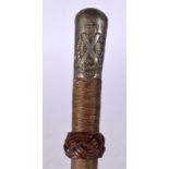 AN EARLY 20TH CENTURY MILITARY SWAGGER STICK, “Scottish Horse 1900, South Africa”. 85 cm long.