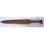 A BRONZE SWORD, archaic style. 40 cm long.