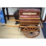 A RARE VINTAGE SPANISH VICENTE LLINARES TRAVELLING GYPSY BARROW ORGAN Faventia, Barcelona. 82 cm x