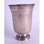 AN 18TH CENTURY CONTINENTAL SILVER BEAKER of plain form. 5.2 oz. 11.5 cm x 9 cm.