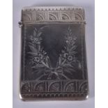 A VICTORIAN SILVER CALLING CARD CASE. 6.5 cm x 9.5 cm.