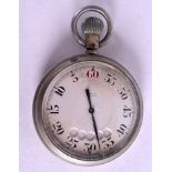 A RARE AND UNUSUAL ANTIQUE SORLEY GLASGOW STOP WATCH with revolving red dots within the dial. 5.75