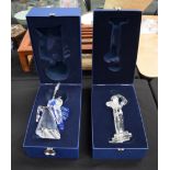 TWO BOXED SWAROVSKI MAGIC OF DANCE FIGURINE.