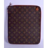 A LOUIS VUITTON LEATHER IPAD CASE. 30 cm x 27 cm.