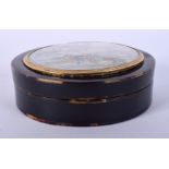 A VERY RARE REGENCY CARVED TORTOISESHELL SNUFF BOX AND COVER containing numerous screw out section,