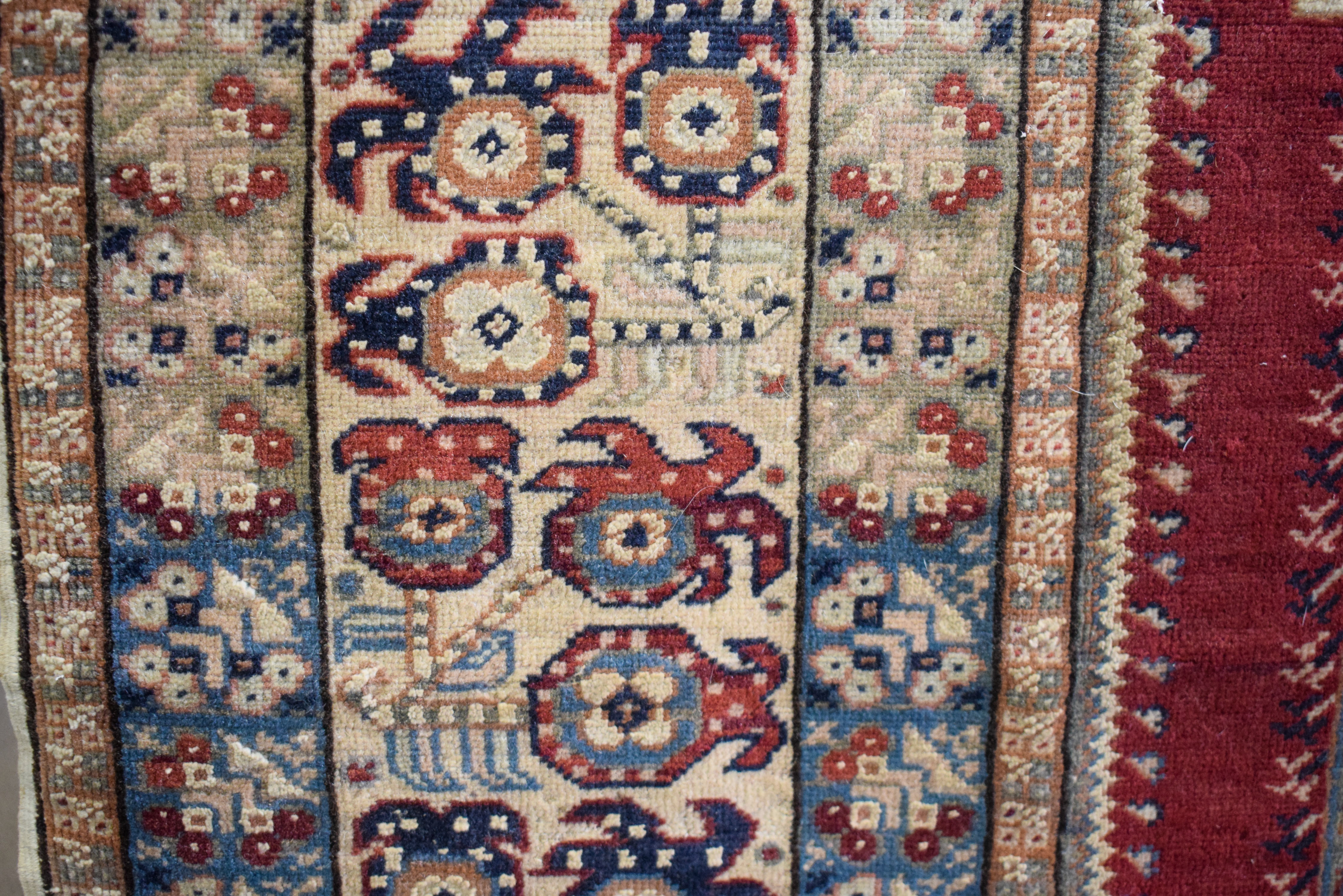 AN EARLY 20TH CENTURY MIDDLE EASTERN SILK PRAYER RUG decorated with motifs. 190 cm x 123 cm. - Image 2 of 3