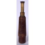 AN ANTIQUE TELESCOPE, by “Ross London”. 46.5 cm extended.