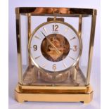 A JAEGER LE COULTER BRASS ATMOS CLOCK No. 292772. 23.5 cm x 18.5 cm.