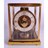 A JAEGER LE COULTER BRASS ATMOS CLOCK No. 91560. 22 cm x 16 cm.