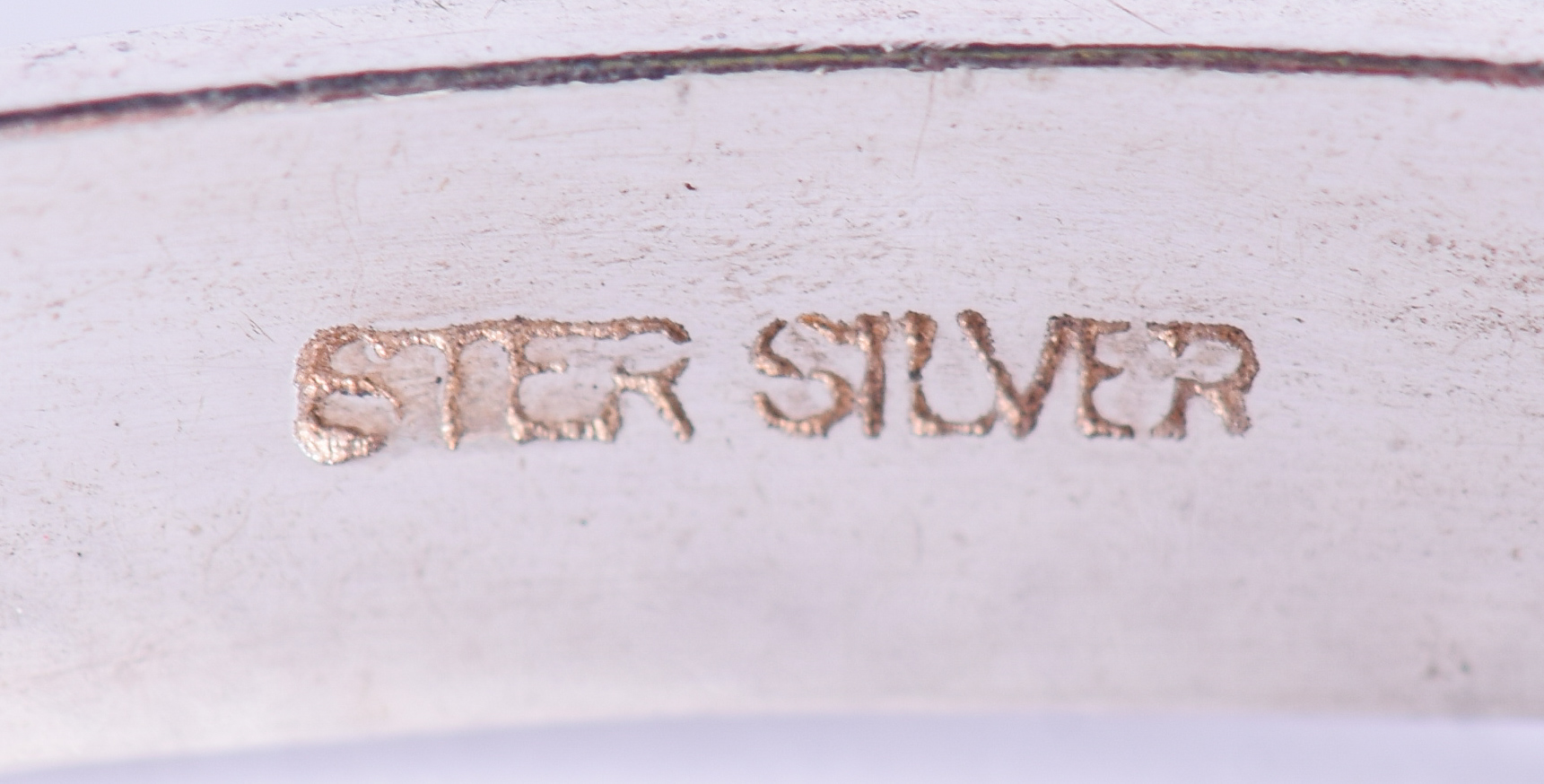 FOUR CHILDS SILVER BANGLES. 4.25 cm wide. (4) - Image 2 of 5