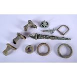 A COLLECTION OF BRONZE AGE AMULETS. (qty)