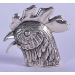 A SILVER FOWL VESTA CASE. 4 cm wide.