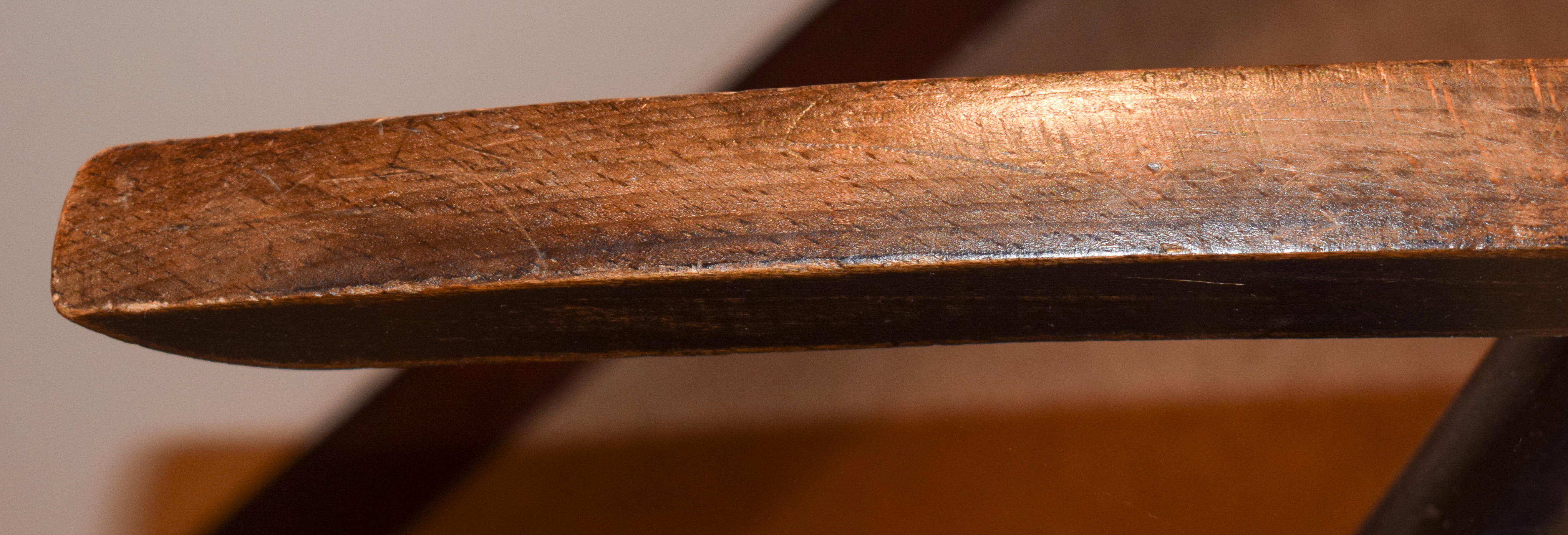 AN ANTIQUE OAK CHILDS ROCKING CHAIR, formed with thatched seat. 82 cm x 49 cm. - Image 6 of 10