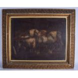 ATTRIBUTED TO BENJAMIN ZOBEL (1762-1831) FRAMED SAND PAINTING, horses in a stable. 44 cm x 57 cm.