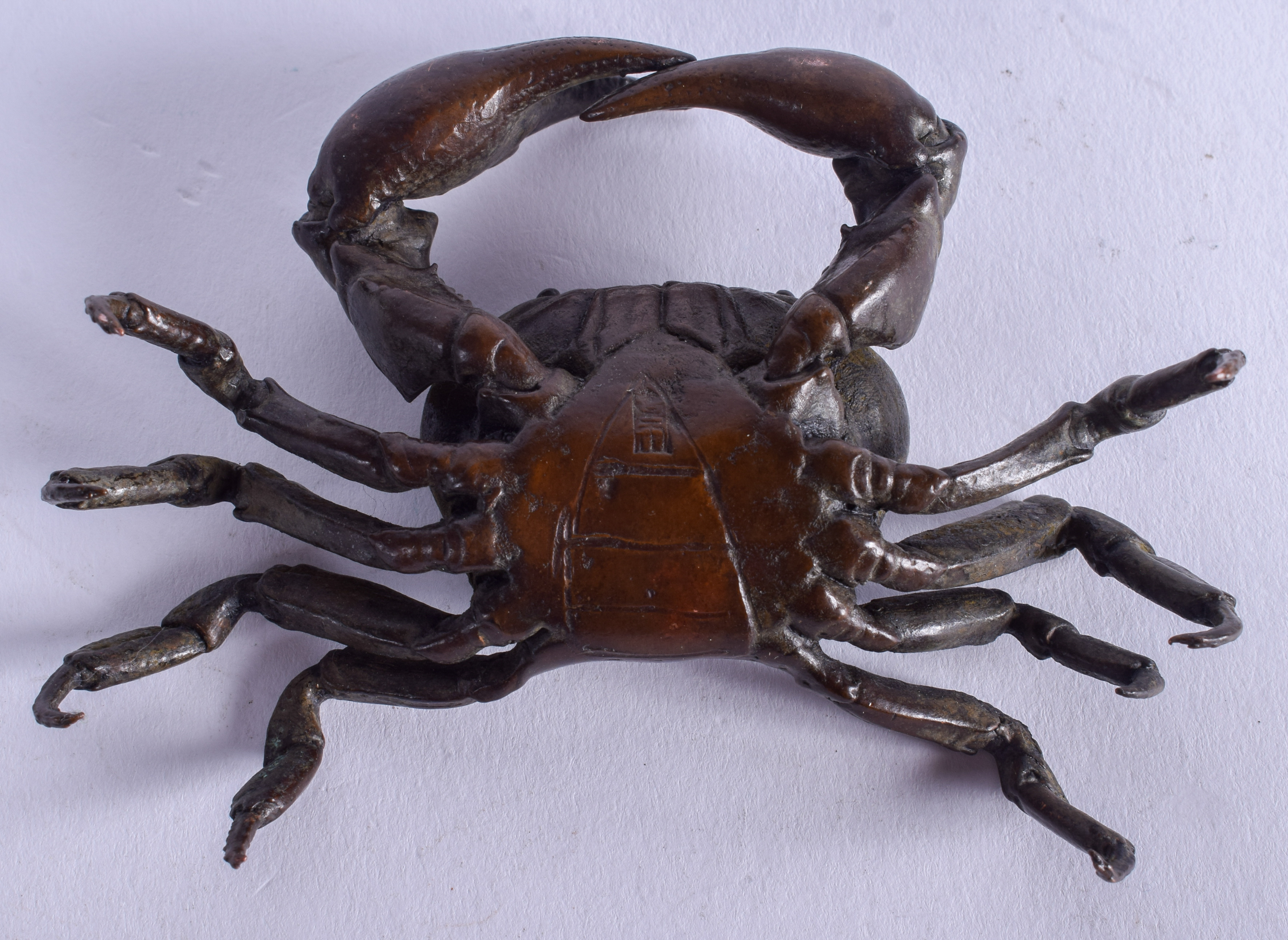 A JAPANESE CRAB OKIMONO. 11 cm x 8 cm. - Bild 3 aus 4