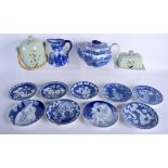 ASSORTED ROYAL COPENHAGEN DISHES together with an Auld Lang Syne Spode teapot etc. (qty)