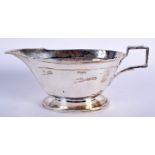 AN ART DECO SILVER SAUCEBOAT. Sheffield 1920. 7.7 oz. 17 cm wide.