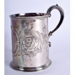 A VICTORIAN SILVER CHRISTENING MUG. Sheffield 1854. 4.7 oz. 8.75 cm high.