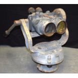 A LARGE PAIR OF WWII GERMAN BATTLESHIPS MILITARY NAVAL BINOCULARS Chadburns, Liverpool, used on bri