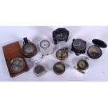 A GROUP OF COMPASS AND SIMILAR ITEMS, varying form and period. (qty)