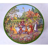 A VINTAGE HUNTLEY & PALMERS “NAUGHTY” BISCUIT TIN, depicting a couple performing sexual manoeuvres