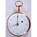 A GOOD ANTIQUE BREGUET A PARIS POCKET WATCH with sunburst decoration. 104.4 grams overall. 5.25 cm