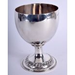 A GEORGE III SILVER GOBLET. London 1776. 8.3 oz. 12.5 cm high.