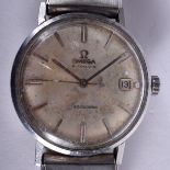 A VINTAGE OMEGA AUTOMATIC SEAMASTER WRISTWATCH. 3.25 cm diameter .