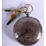 AN ANTIQUE JOHN FORREST TYPE POCKET WATCH. 5 cm diameter.