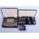 ASSORTED 1930S SILVER together with five silver forks etc. Silver 5 oz. (qty)