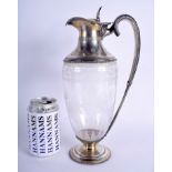 A LARGE VICTORIAN SILVER CLARET JUG. Sheffield 1868. 30 cm high.