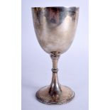 A VICTORIAN SILVER GOBLET. Sheffield 1874. 5.1 oz. 14 cm high