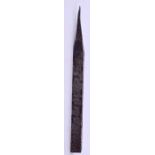 A PERSIAN ISLAMIC SCRIPT NAIL OR PEG, incised with calligraphy. 13.25 cm long.