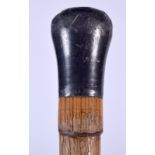 AN EARLY 20TH CENTURY BRIGG OF LONDON LEAD TOP GENTLEMAN'S DEFENCE WALKING CANE, the shaft stamped