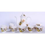 A GRAFTON BONE CHINA TEA SET, decorated with foliage. (qty)